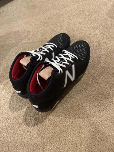 Black Men's Molded Cleats High Top 3000V3