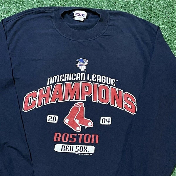 Boston Red Sox MLB Baseball Red Adult Large Majestic Long Sleeve T-Shirt *  NWOT