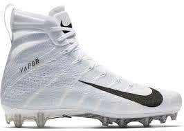 White Men's Molded Cleats High Top Vapor untouchable 3