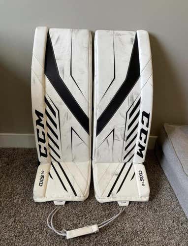 34"+2 CCM Axis 1.9 Goalie Leg Pads