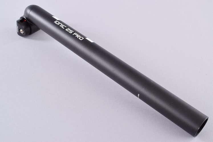 3T Ionic 25 Pro Seatpost 31.6mm 350mm 25mm Setback 7mm Round Rails Alloy Black
