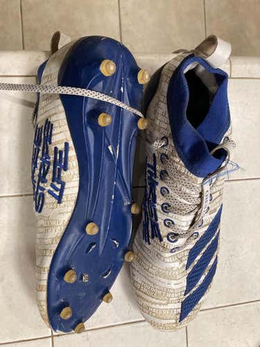 Used Size 9.0 Adidas AdiZero 8.0 with PrimeKnit Sock - 3 Stripe Life Logo