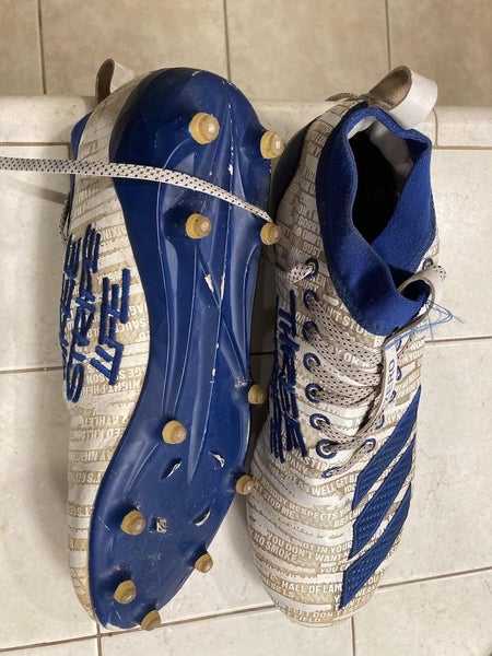Used Size 9.0 Adidas AdiZero 8.0 with PrimeKnit Sock - 3 Stripe Life Logo