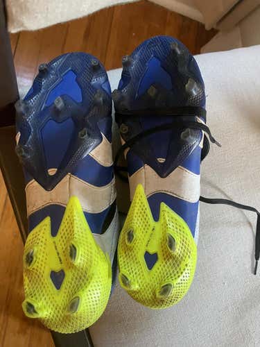 Blue Used Men's Size 9.0 (Women's 10) Detachable Cleats Adidas Predator Accelerator Cleats