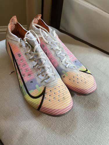 White Used Men's Size 9.0 (Women's 10) Nike Mercurial Vapor Cleats