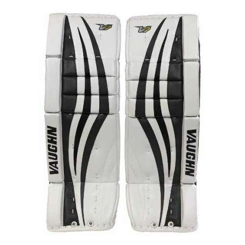 New Vaughn Xf Intermediate Goalie Leg Pads 31+2 White/Black Velocity V7 int goal