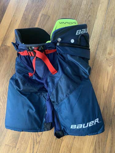 Blue Junior XL Bauer  VAPOR 2X Hockey Pants