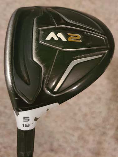 TaylorMade Left Hand M2 5 Wood Regular Flex Loft 18