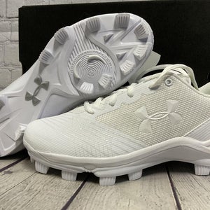 NIB Under Armour W Glyde TPU, Size 6.5 US Soccer Cleat Shoe White New With Box