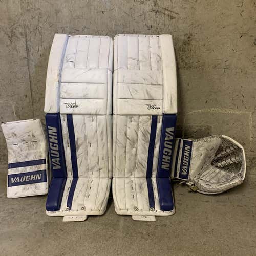 Blue Used 32" Regular Velocity XFP Goalie Full Set
