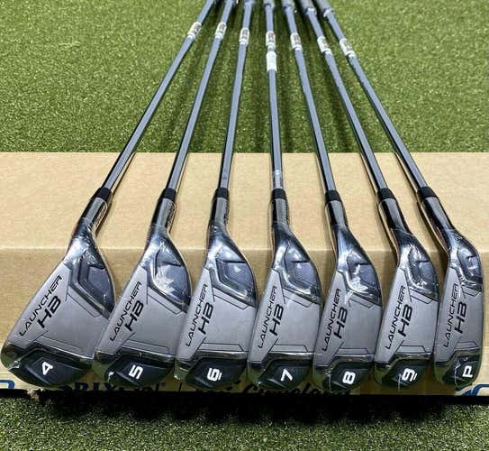Cleveland Golf Launcher HB Turbo Iron Set 4-PW Steel Stiff S-Flex NEW #80937