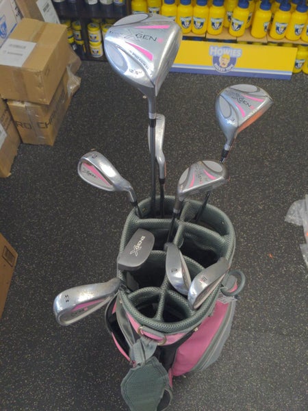 Used Titech Xgen Ii 9 Piece Steel Ladies Golf Womens Package Sets