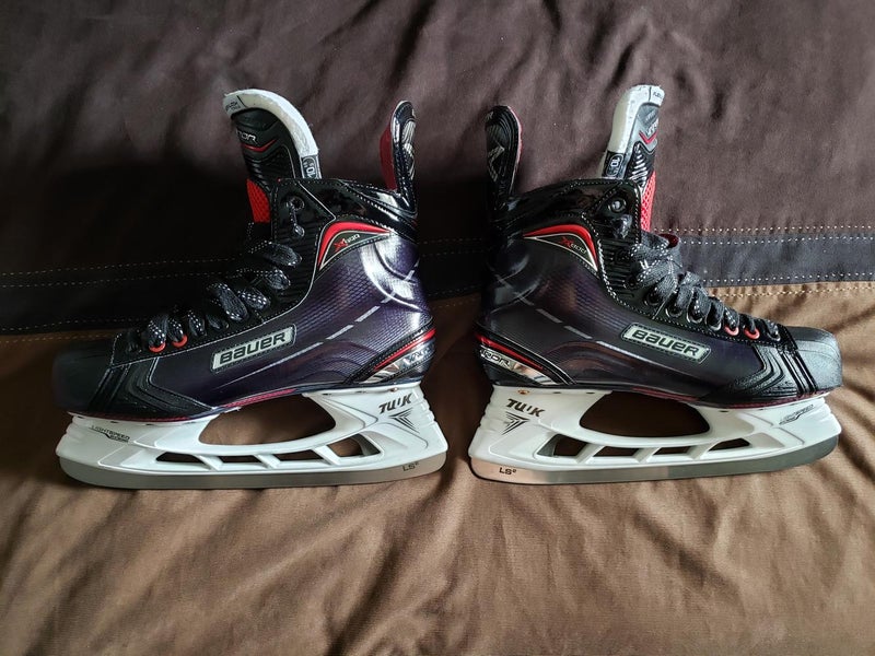 Senior Used Bauer Vapor X800 Hockey Skates Extra Wide Width Size 10.5