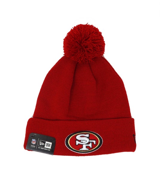 New Era NFL San Francisco 49ers Beanie Pomz Red Knit Hat