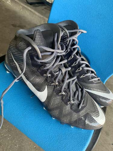 Gray Men's Molded Cleats High Top