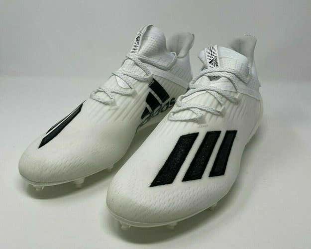 new mens 12 adidas adizero lacrosse/football cleats FX1226 white/irridescent