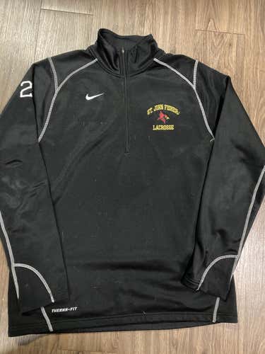ST. John Fisher Lacrosse Nike 1/4 ZIP, Size Large.