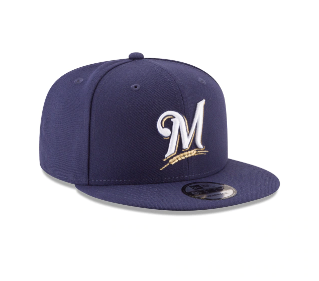 Milwaukee Brewers Men's Navy New Era 9Fifty Snapback Hat