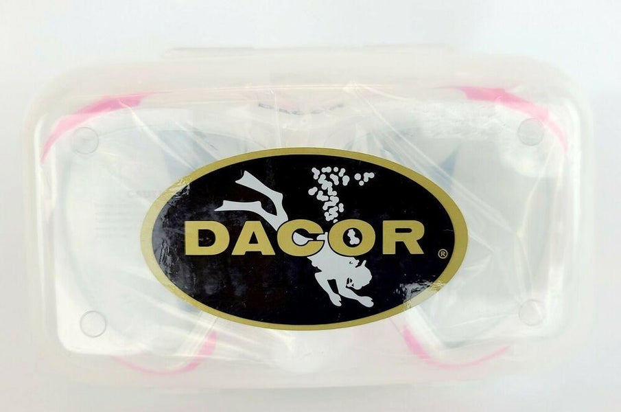 NEW $80 Dacor DL Scuba Swim Mask & Snorkel imported by Mares Diving Pink