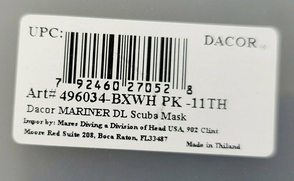 NEW $80 Dacor DL Scuba Swim Mask & Snorkel imported by Mares Diving Pink