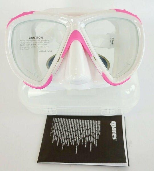 NEW $80 Dacor DL Scuba Swim Mask & Snorkel imported by Mares Diving Pink