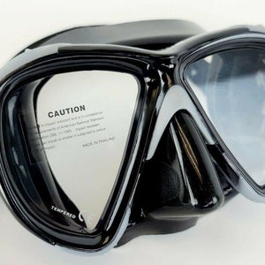NEW $60 Dacor DL Scuba Swim Mask imported by Mares Diving Black Snorkeling