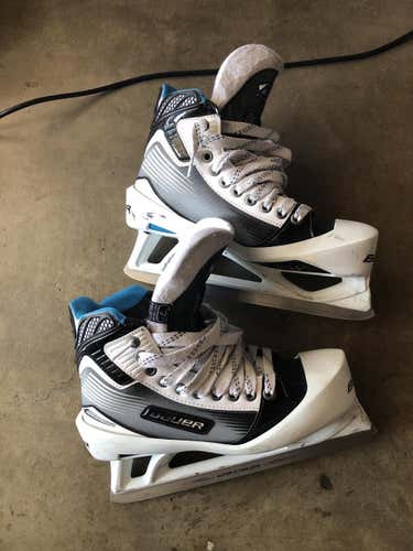Used Bauer Regular Width  Size 7 Reactor 6000 Hockey Goalie Skates