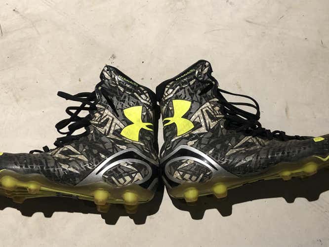 Gray Men's Molded Cleats High Top Highlight