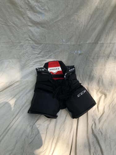 Black Senior Used Small CCM Extreme Flex II Shield Pro Hockey Goalie Pants