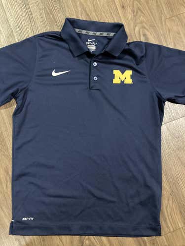 University of Michigan Golf Shirt, Youth Large