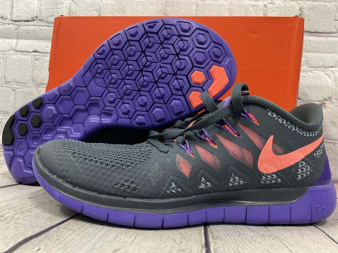 Nike Womens Free 5.0 Size 6 Running Shoes Purple/Pink/Gray New With Box