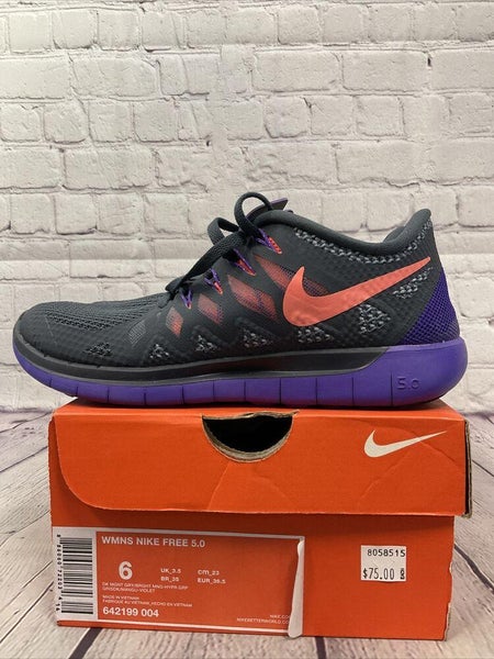 garaje Salir milicia Nike Womens Free 5.0 Size 6 Running Shoes Purple/Pink/Gray New With Box |  SidelineSwap