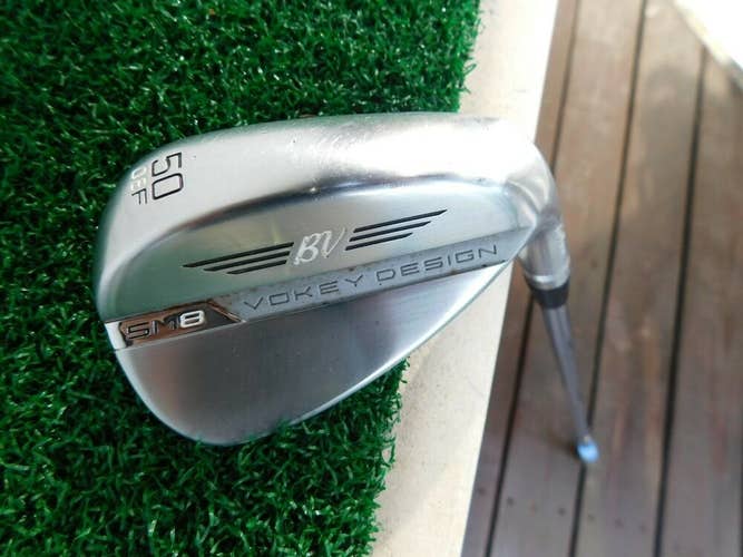 Titleist BV SM8 F Grind 50*/08* Gap Wedge w/ Titleist Wedge Flex Shaft