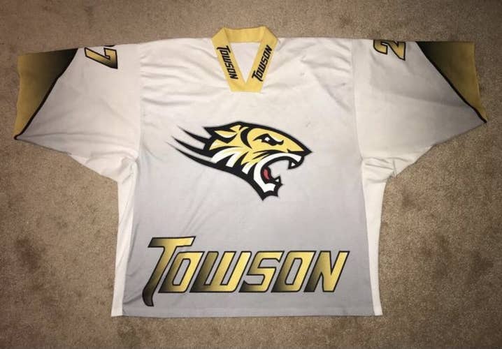 Towson University Goalie Cut Hockey Jersey