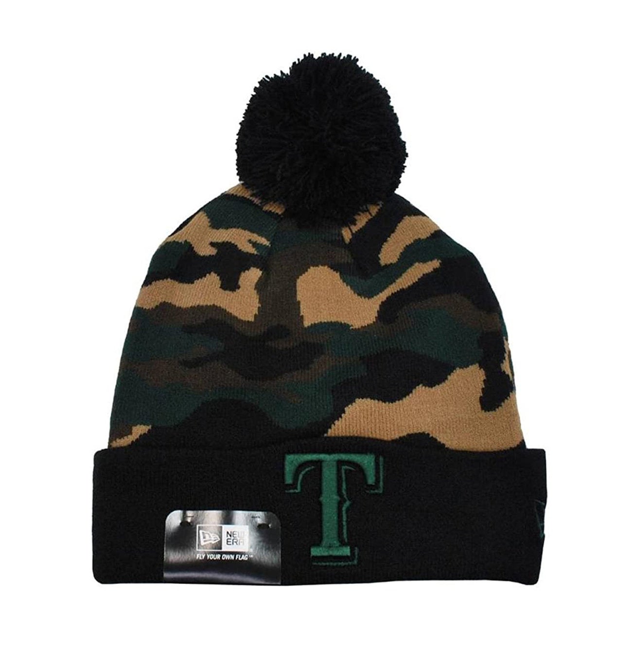 Green Bay Packers New Era Word Trap Knit Trapper Hat