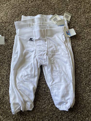 White XL Slotted Football Pants