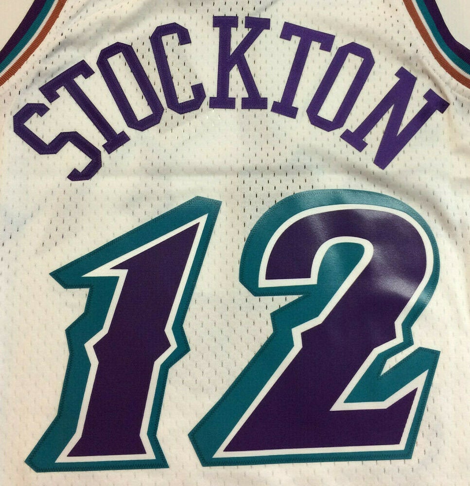 John Stockton Utah Jazz Mitchell & Ness 1996-1997 Mountains