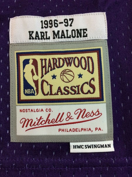 Utah Jazz Karl Malone 1996 Hardwood Classics Swingman Jersey By Mitchell &  Ness - White - Mens