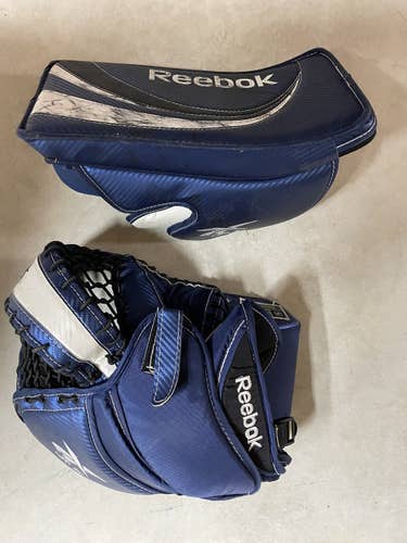 Reebok Junior 7K Regular Goalie Glove And Blocker