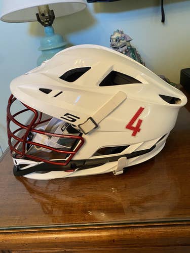 White Used Player's Cascade S Helmet