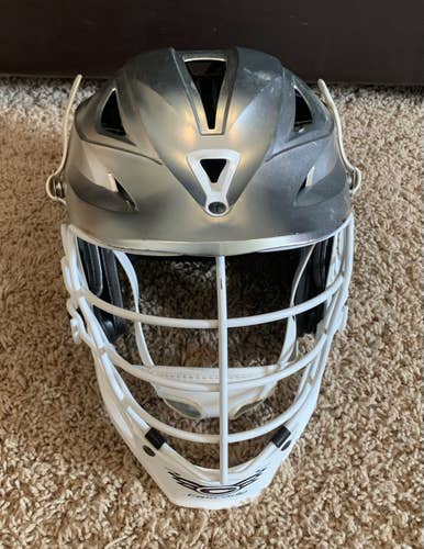 Silver Adult Player's Cascade R Helmet