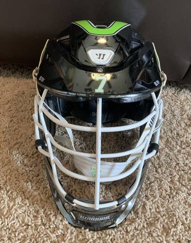 Silver Adult Player's Warrior Burn Helmet