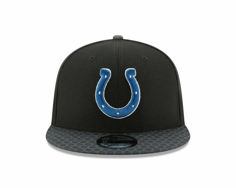 Men's New Era Black Indianapolis Colts Classic 9FIFTY Trucker Snapback Hat