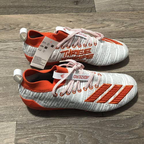 Orange Men's Molded Cleats Adidas Adizero 8.0