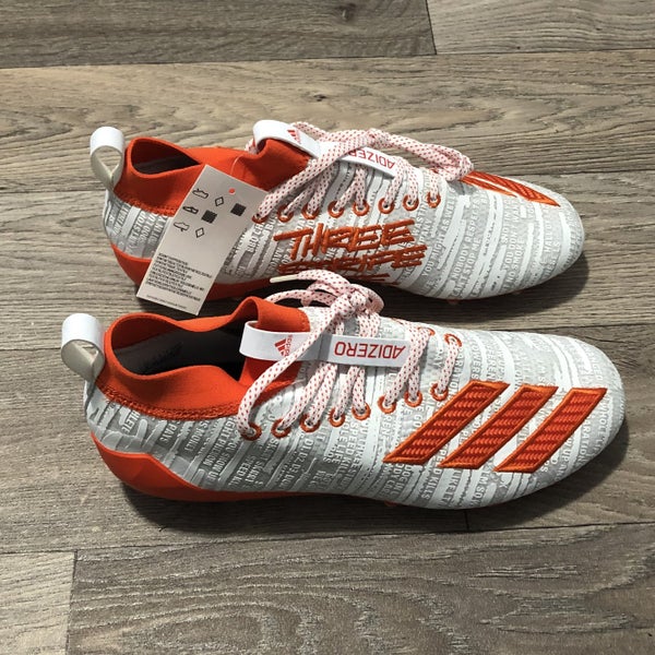 Orange Men's Molded Cleats Adidas Adizero 8.0