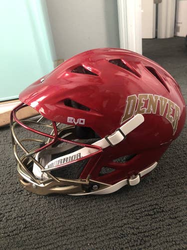 Denver University lacrosse helmet