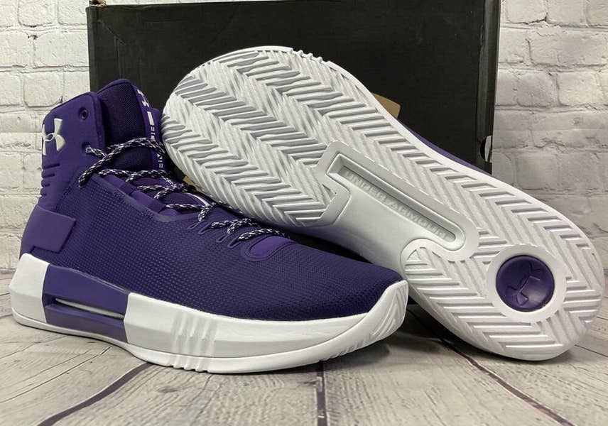 Under Armour Drive 4 TB Size 15 Purple / White Basketball 
