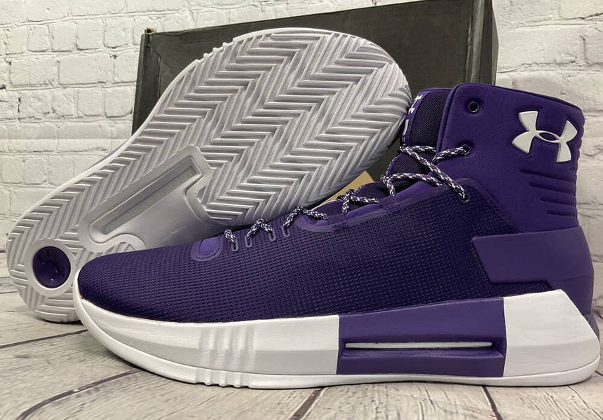 Under Armour Drive 4 TB Size 15 Purple / White Basketball  display picture 1