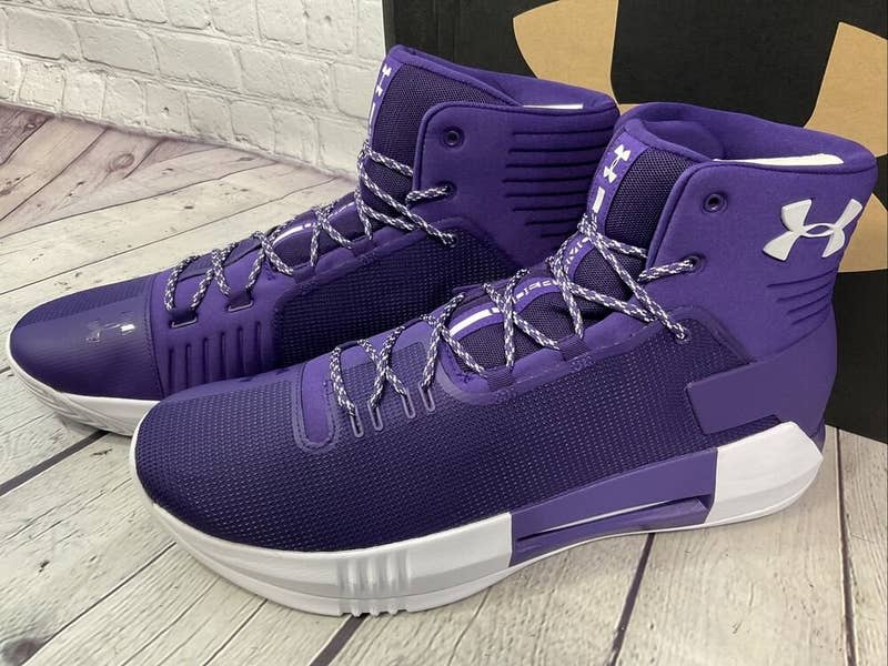 Under Armour Drive 4 TB Size 15 Purple / White Basketball  display picture 2