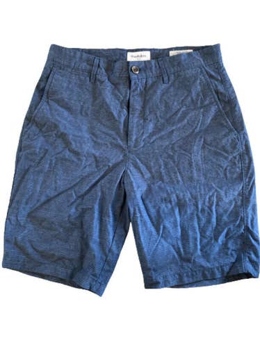New Goodfellow and Co. Men's Flat Front Shorts 30” 9" Inseam Blue Free Shipping